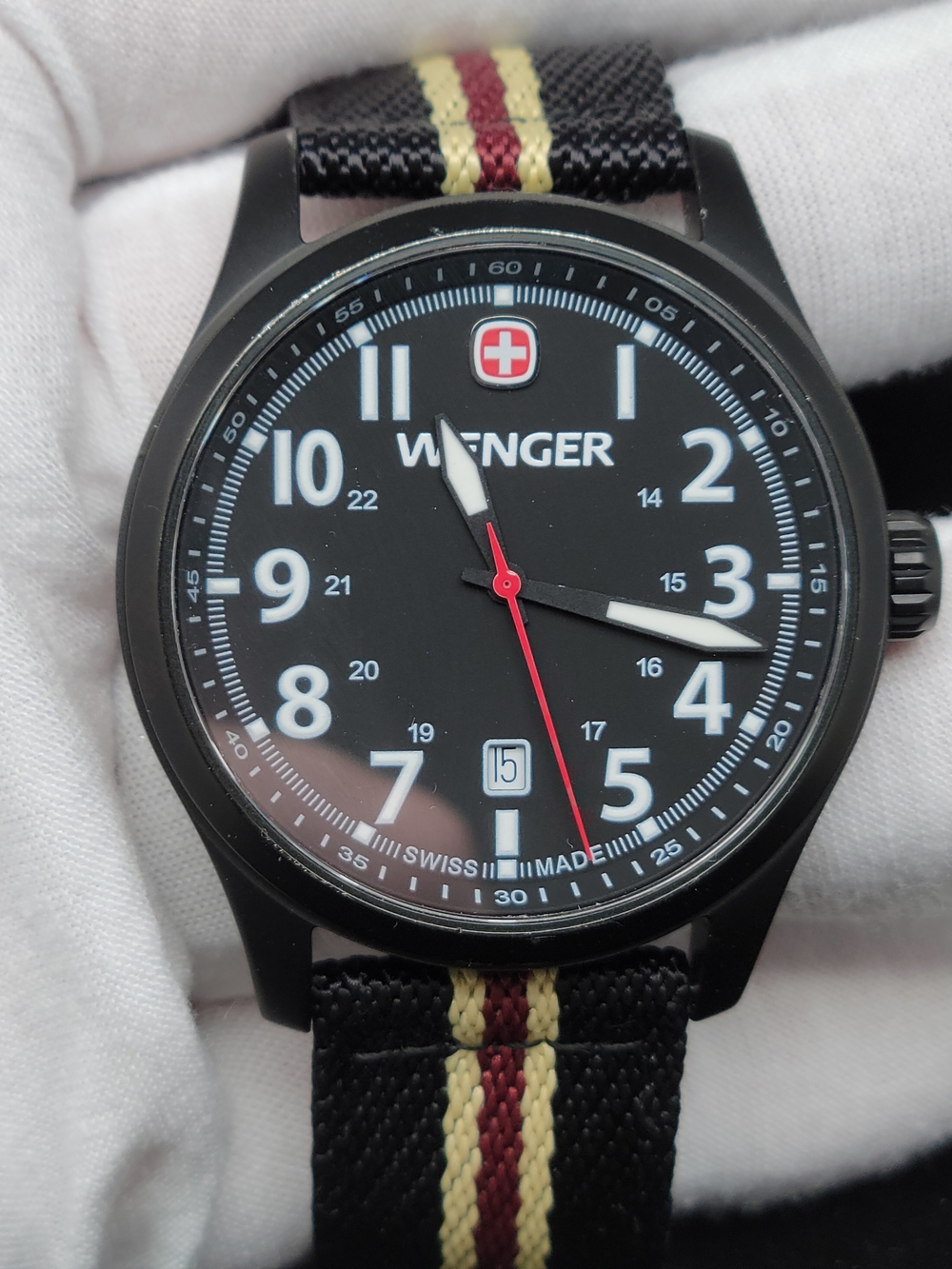 Wenger Men’s Black Field Watch - Swiss Army Knife